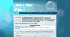 Desktop Screenshot of dienstplan-editor.de