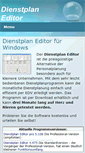 Mobile Screenshot of dienstplan-editor.de