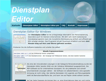 Tablet Screenshot of dienstplan-editor.de